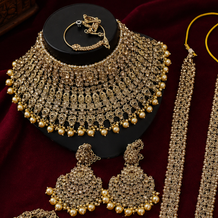 Jovera Joyce Étoile Royale Gold-Plated Zircon Bridal Parure Jovera Joyce