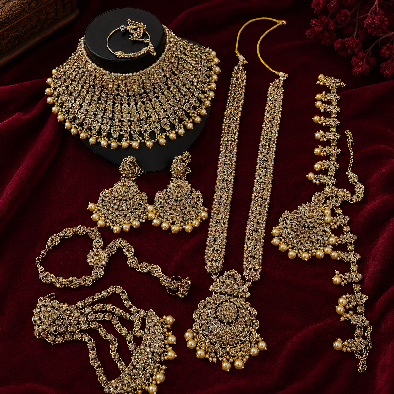 Jovera Joyce Étoile Royale Gold-Plated Zircon Bridal Parure Jovera Joyce