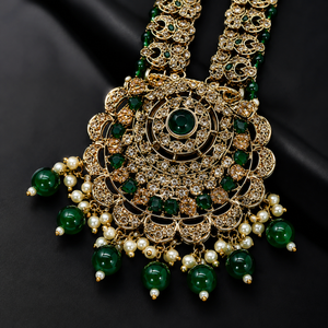 The Émeraude Valois Gold-Plated Zircon Bridal Parure by Jovera Joyce Jovera Joyce