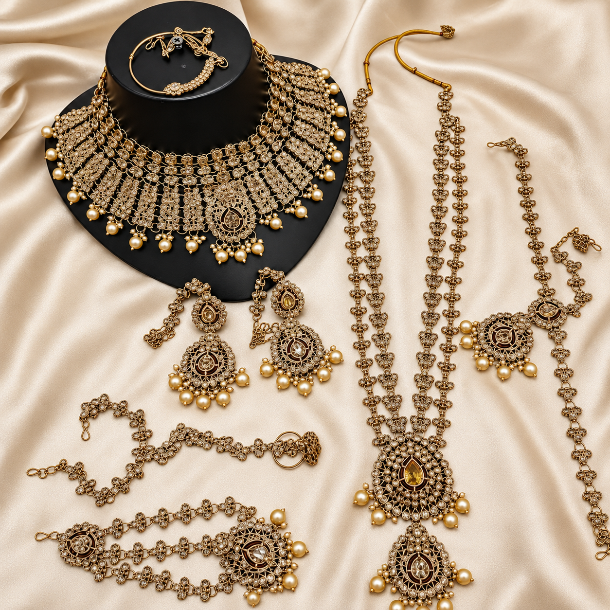 Jovera Joyce Aurelia Gold-Plated Zircon Bridal Regalia Set Jovera Joyce