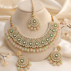Jovera Joyce Émeraude Blush Gold-Plated Zircon Necklace Set Jovera Joyce
