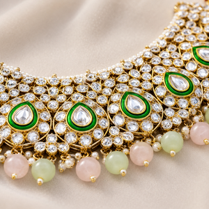 Jovera Joyce Émeraude Blush Gold-Plated Zircon Necklace Set Jovera Joyce
