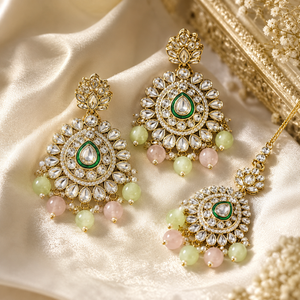Jovera Joyce Émeraude Blush Gold-Plated Zircon Necklace Set Jovera Joyce