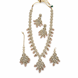 Jovera Joyce Pearl Elegance Gold Plated Royal Bridal Jewelry Set Jovera Joyce