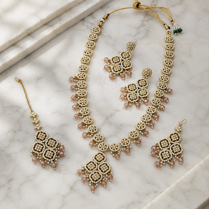 Jovera Joyce Pearl Elegance Gold Plated Royal Bridal Jewelry Set Jovera Joyce