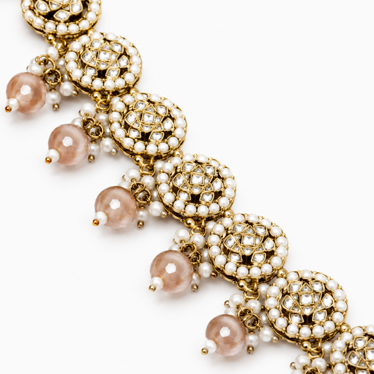 Jovera Joyce Pearl Elegance Gold Plated Royal Bridal Jewelry Set Jovera Joyce