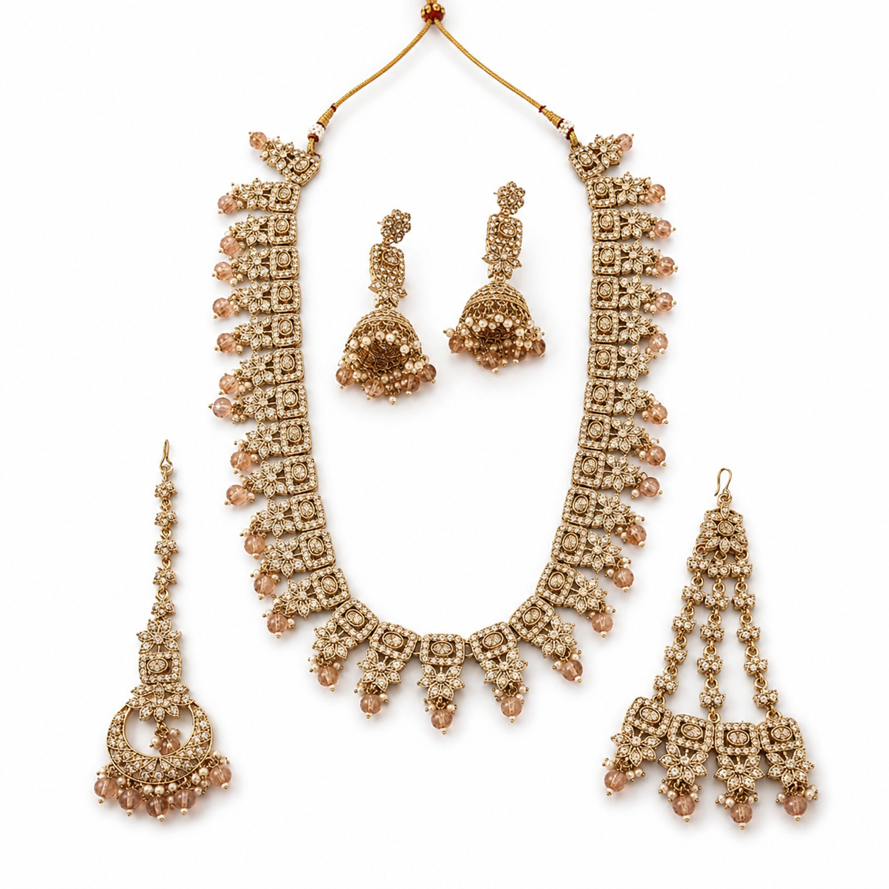 Jovera Joyce Aurelia Noor Zircon Long Mala Collection Jovera Joyce