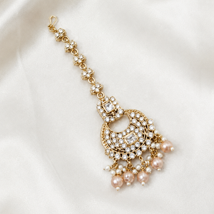 Jovera Joyce Ivory Blush Radiance Gold-Plated Long Necklace Collection Jovera Joyce
