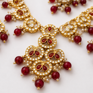 Jovera Joyce Crimson Élan Gold-Plated Long Necklace Collection Jovera Joyce