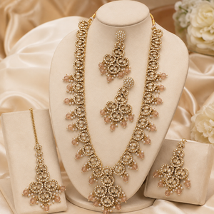 Jovera Joyce Champagne Lumière Gold-Plated Long Necklace Collection Jovera Joyce