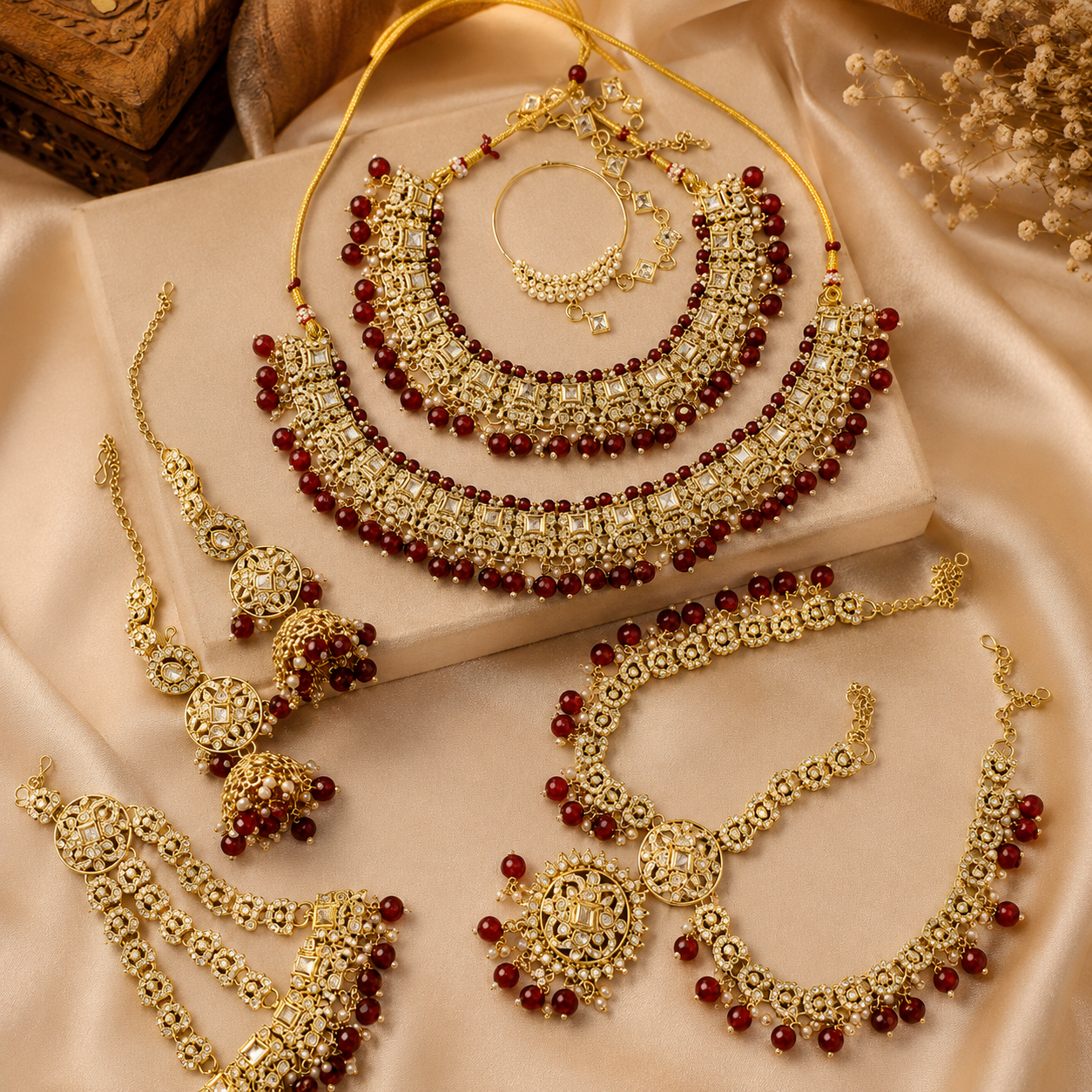 Jovera Joyce Bordeaux Éclat Gold-Plated Radiant-Cut Zircon Bridal Collection Jovera Joyce