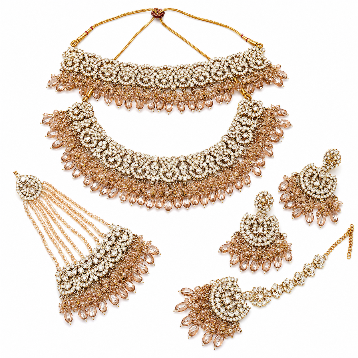 Jovera Joyce Blush Aurora Gold-Plated Radiant-Cut Zircon Collection Jovera Joyce
