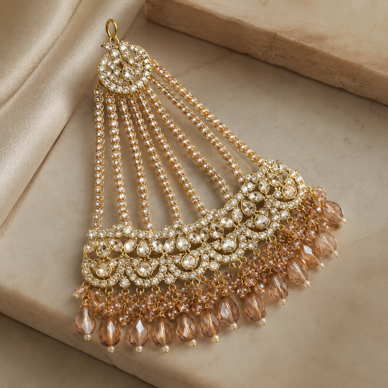 Jovera Joyce Blush Aurora Gold-Plated Radiant-Cut Zircon Collection Jovera Joyce