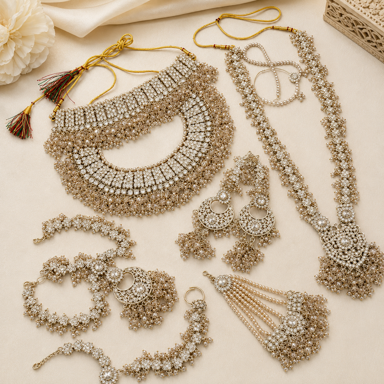 Ivory Majesté Gold-Plated Radiant-Cut Zircon Bridal Collection Jovera Joyce