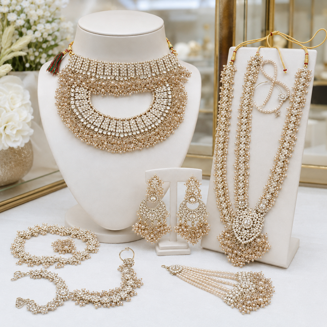 Ivory Majesté Gold-Plated Radiant-Cut Zircon Bridal Collection Jovera Joyce