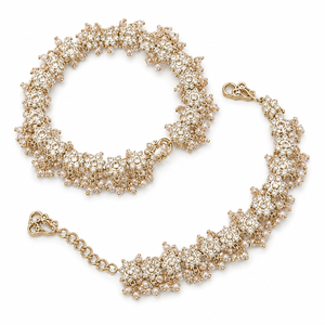 Ivory Majesté Gold-Plated Radiant-Cut Zircon Bridal Collection Jovera Joyce