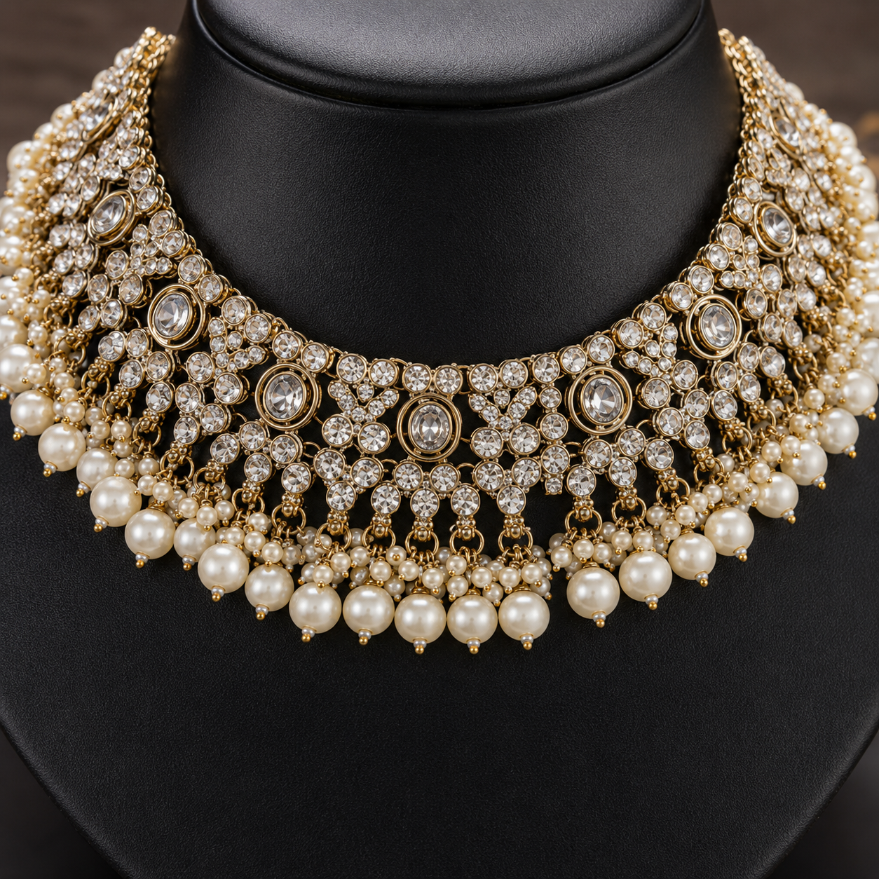 The Élysienne Gold-Plated Crystal &amp; Rhinestone Bridal Parure Jovera Joyce