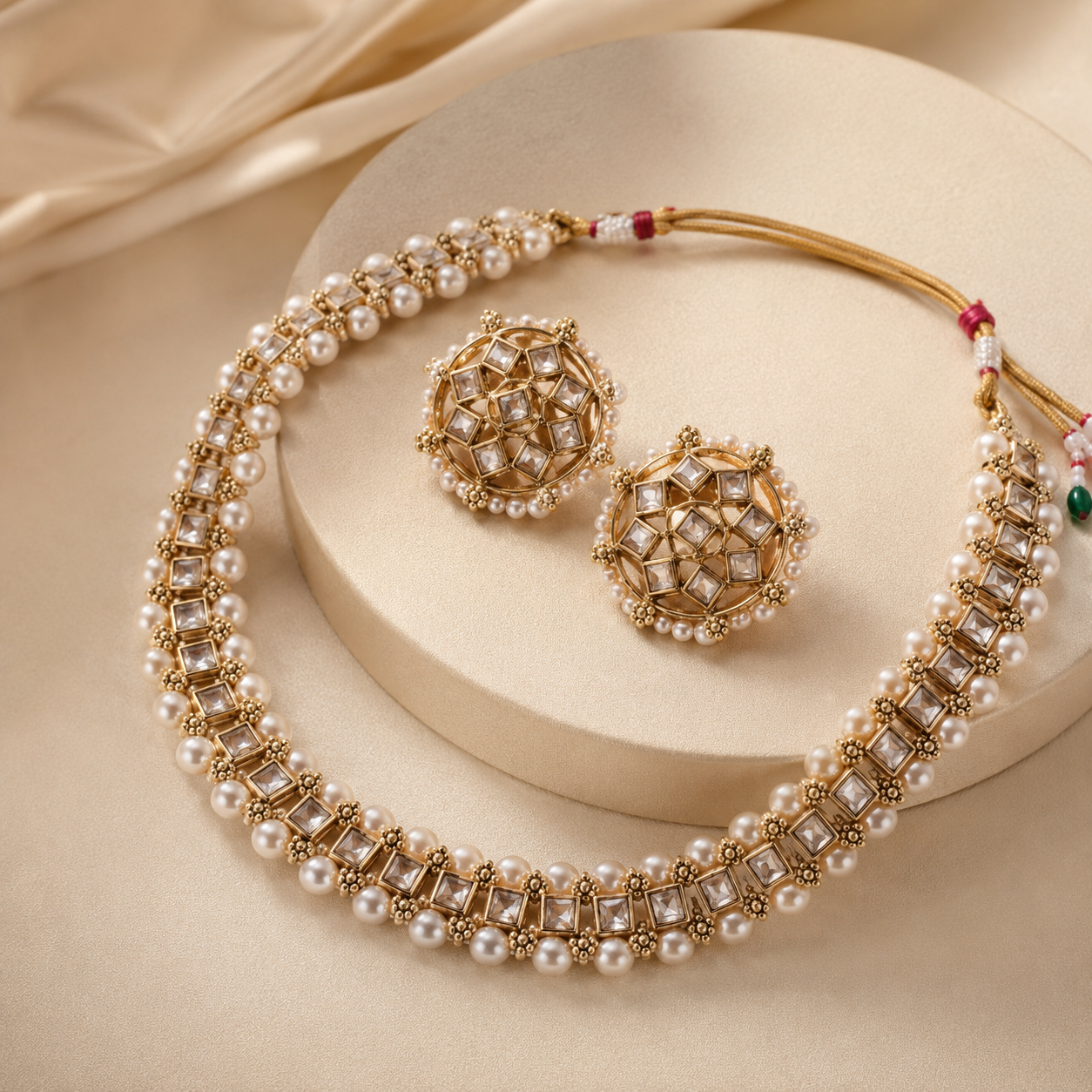 The Aurélisse Gold Zircon Necklace &amp; Earrings Set Jovera Joyce