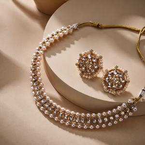The Aurélisse Gold Zircon Necklace &amp; Earrings Set Jovera Joyce