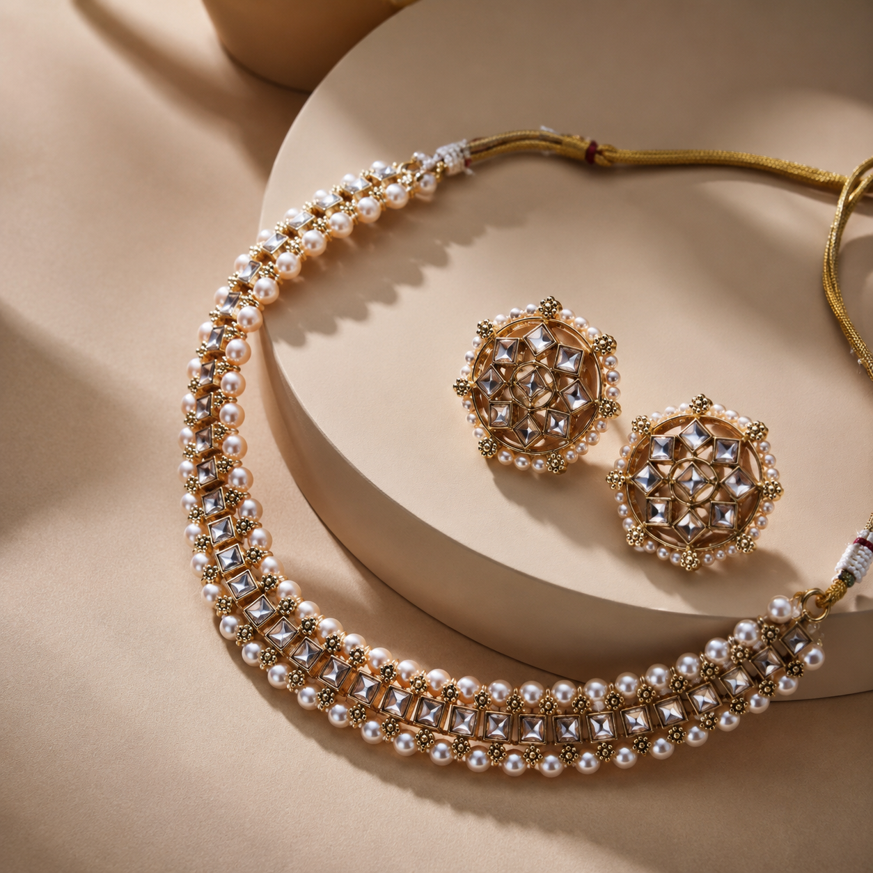 The Aurélisse Gold Zircon Necklace &amp; Earrings Set Jovera Joyce