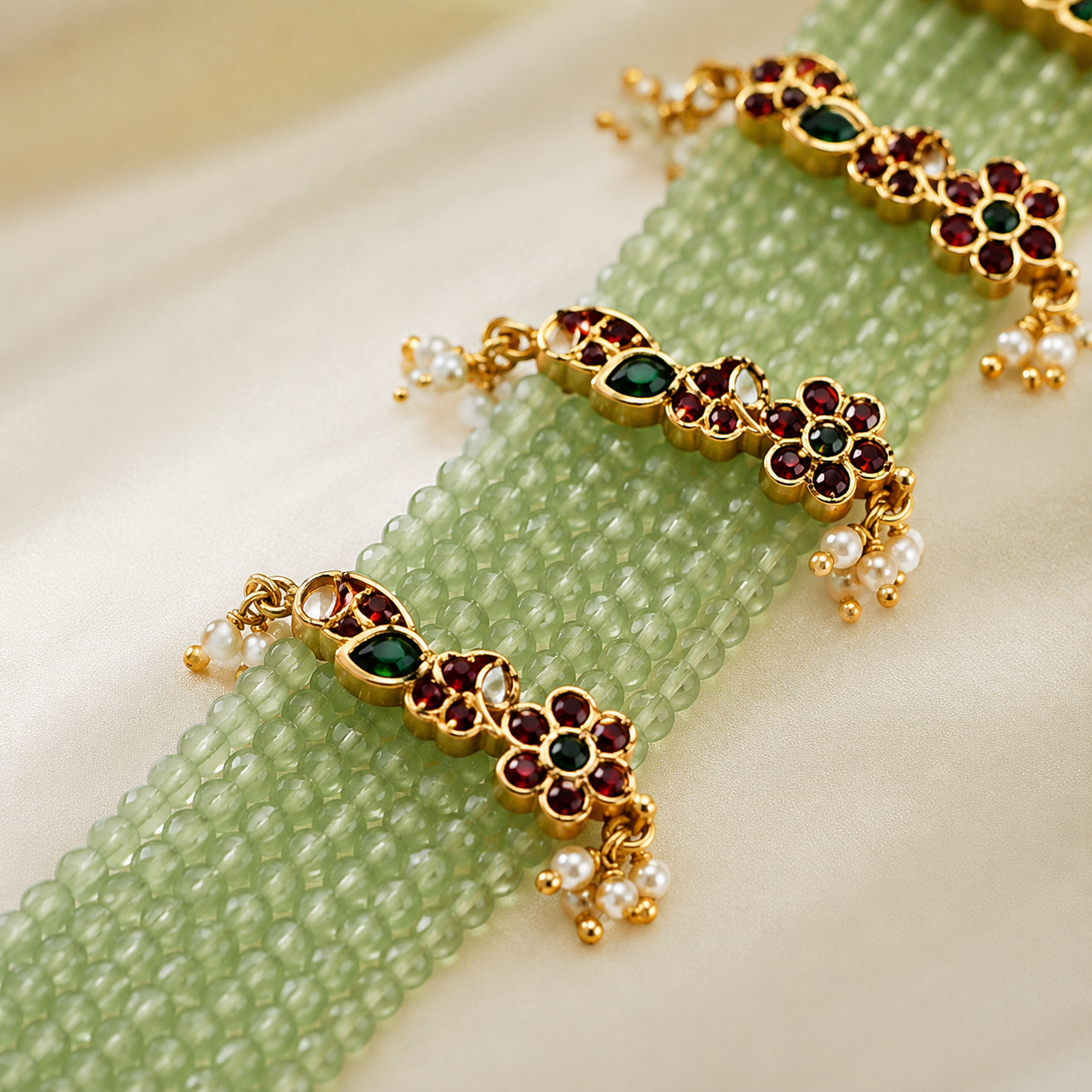 The Verdélisse Gold-Plated Zircon Long Necklace &amp; Earrings Set Jovera Joyce