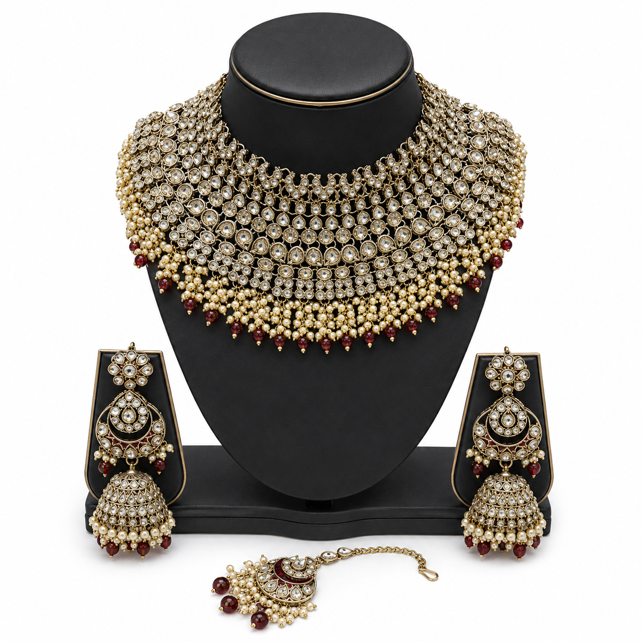 The Éverelle Gold-Plated Pearl Bridal Parure Jovera Joyce