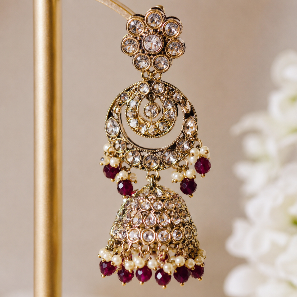 The Éverelle Gold-Plated Pearl Bridal Parure Jovera Joyce