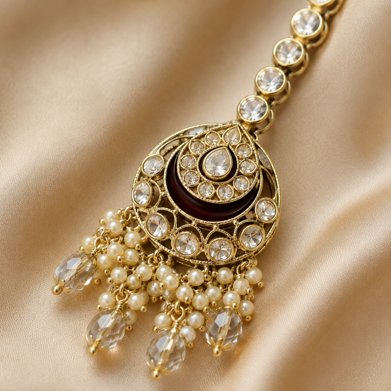 The Aurévienne Gold-Plated Pearl Bridal Choker Set Jovera Joyce