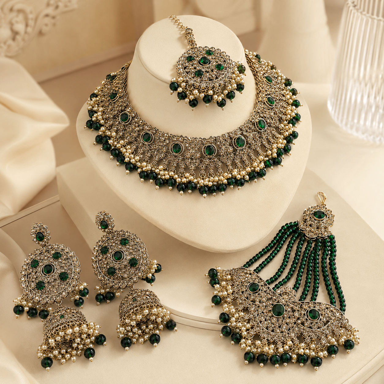 The Zémira Gold-Plated Zircon Bridal Parure Jovera Joyce