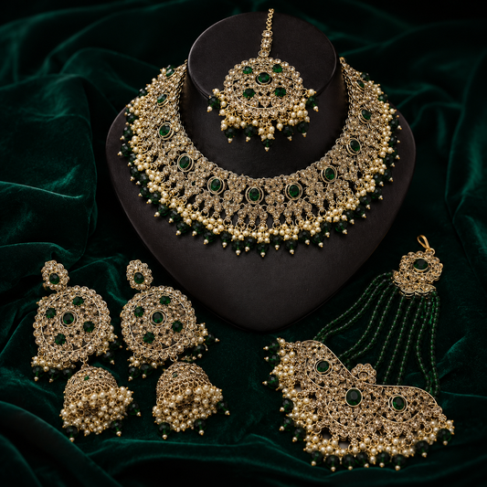 The Zémira Gold-Plated Zircon Bridal Parure Jovera Joyce