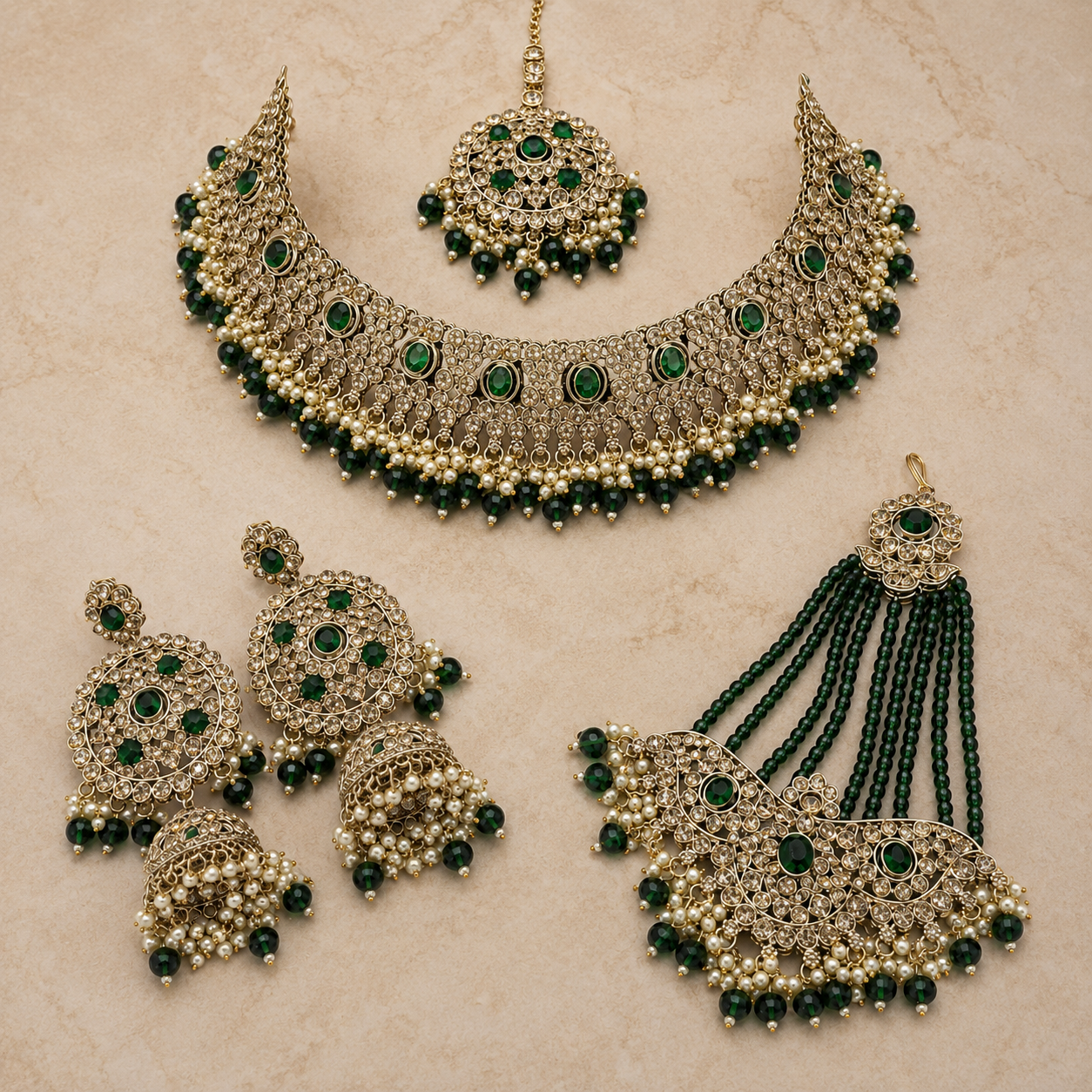 The Zémira Gold-Plated Zircon Bridal Parure Jovera Joyce