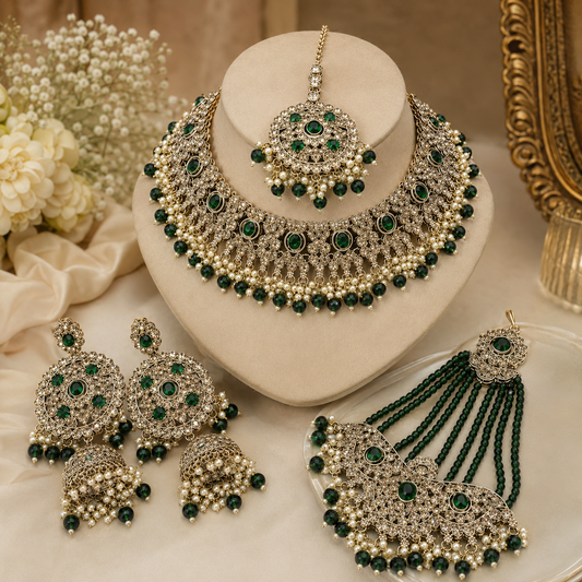 The Zémira Gold-Plated Zircon Bridal Parure Jovera Joyce