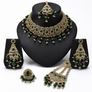 The Verdelune Gold-Plated Pearl Bridal Parure Jovera Joyce