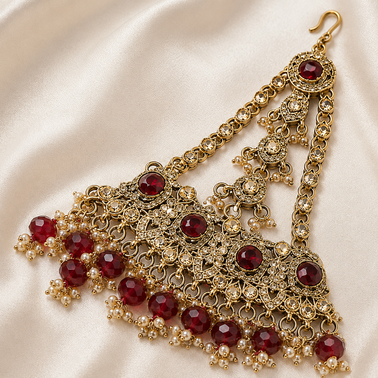 The Rougevielle Gold-Plated Pearl Bridal Parure Jovera Joyce