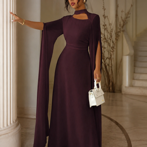 Womens Lace-Up Cloak Fit-and-Flare Dress Jovera Joyce