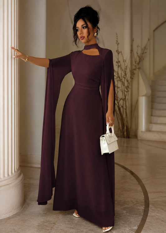 Womens Lace-Up Cloak Fit-and-Flare Dress Jovera Joyce