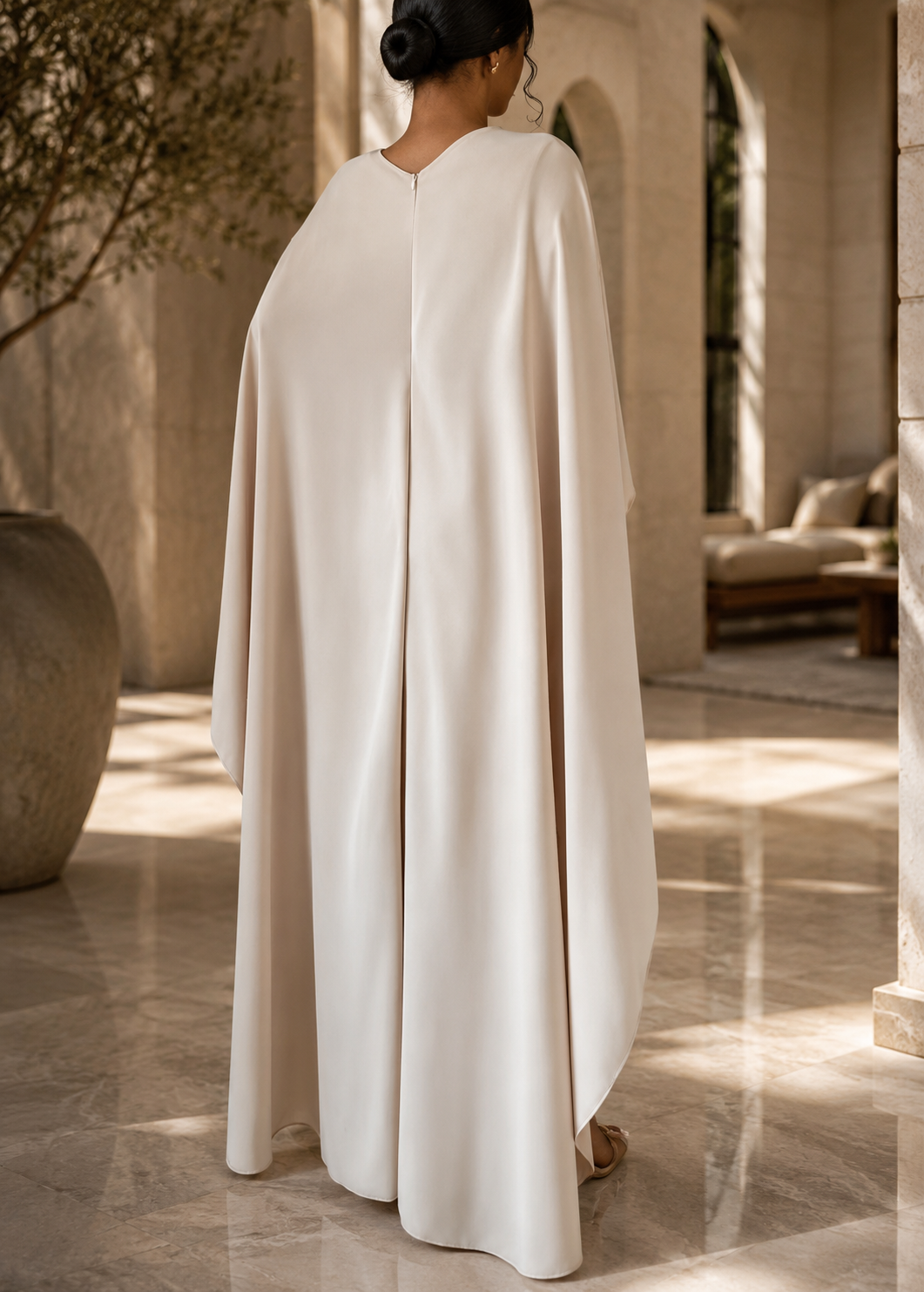 Ivory Eclipse Cape Gown Jovera Joyce