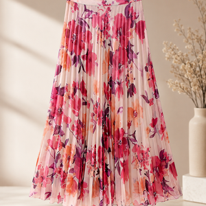 Fashion Casual Two-piece Suit Printed Long Sleeve Shirt High Waist Skirt Suit Jovera Joyce