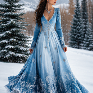 Womens Stylish And Elegant Floral Long-sleeve Dress Jovera Joyce
