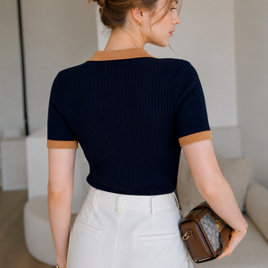Élise Riviera Knit Polo Jovera Joyce