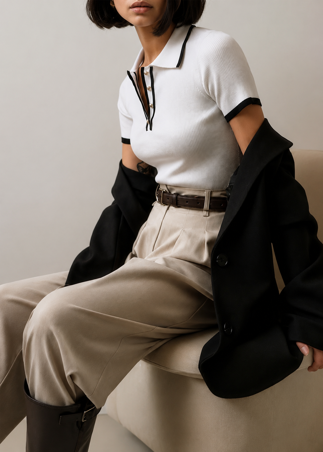 The Windsor Knit Polo Jovera Joyce