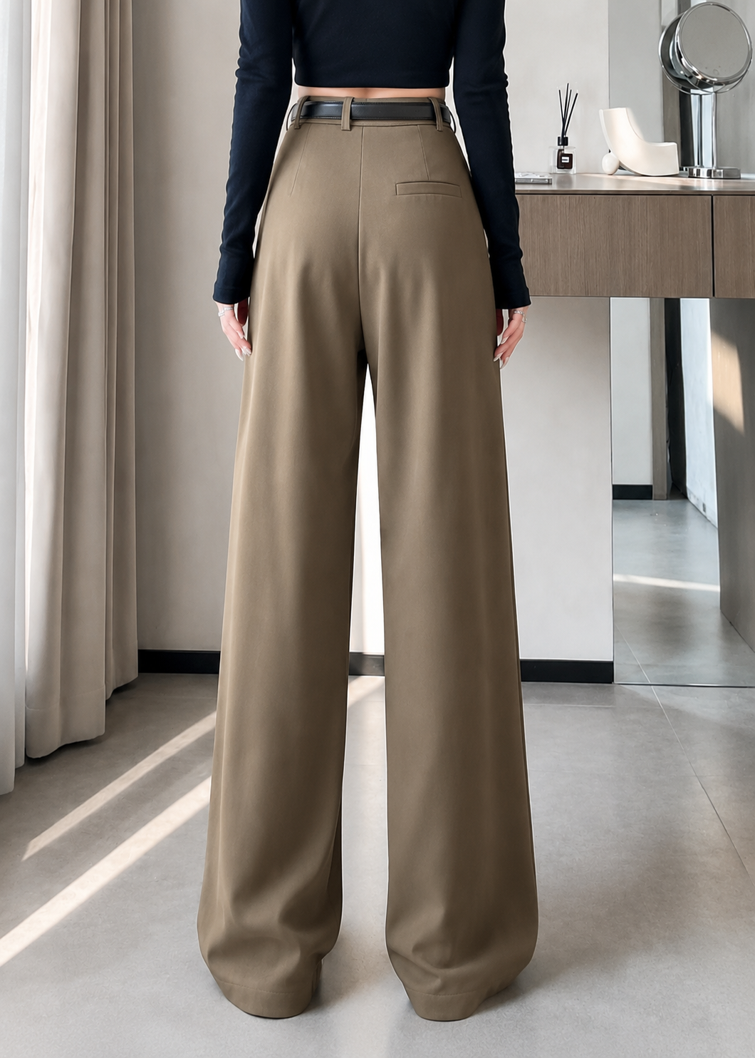 2025 SpringSummer High-End Flowy Suit Pants Jovera Joyce