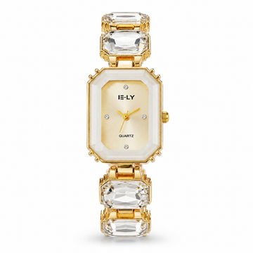 Gold Shell White Plate