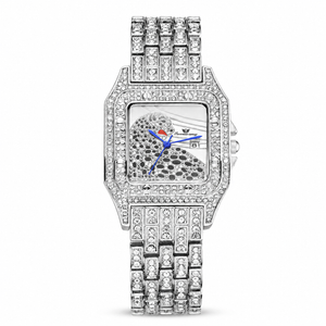 Square Full Star Leopard Diamond Women's Watch Quartz Women's Watch Jovera Joyce