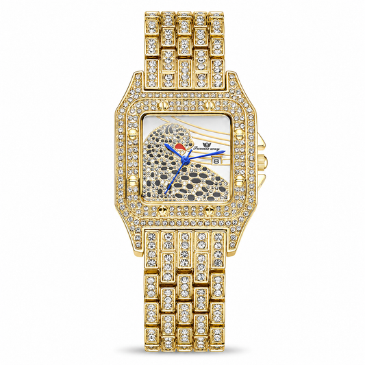 Square Full Star Leopard Diamond Women's Watch Quartz Women's Watch Jovera Joyce