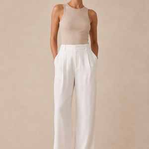 Commuter Drapey Slimming High-Waist Wide-Leg Pants With Pockets Jovera Joyce