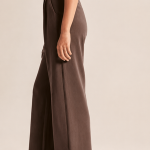 Commuter Drapey Slimming High-Waist Wide-Leg Pants With Pockets Jovera Joyce