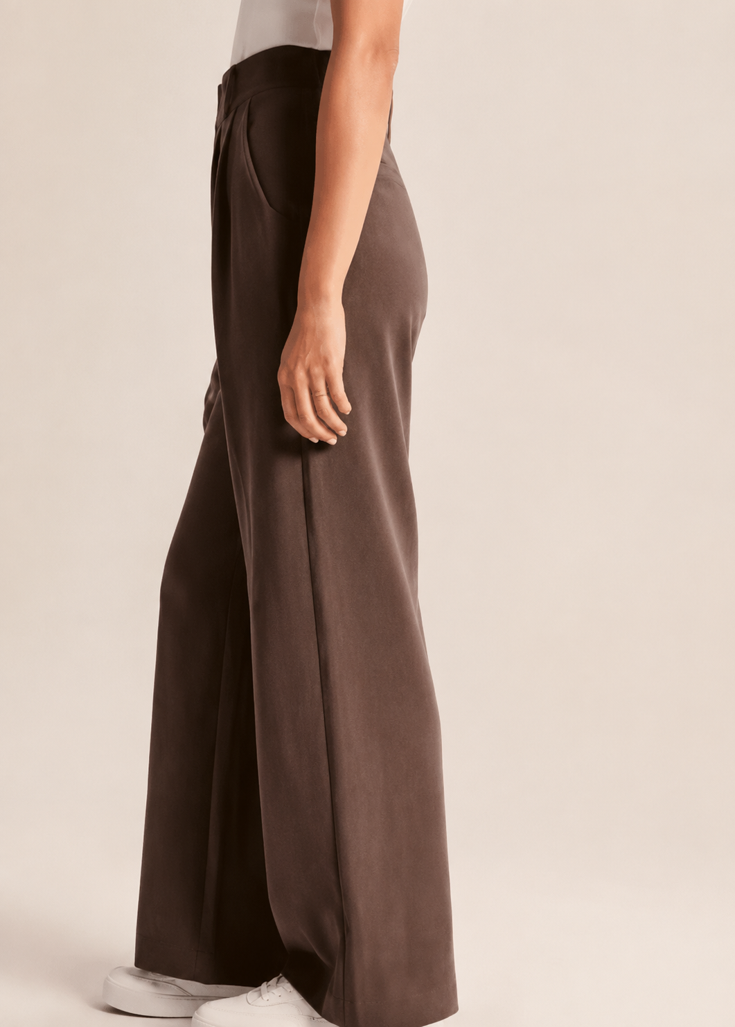 Commuter Drapey Slimming High-Waist Wide-Leg Pants With Pockets Jovera Joyce