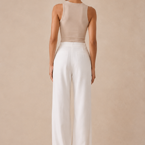 Commuter Drapey Slimming High-Waist Wide-Leg Pants With Pockets Jovera Joyce