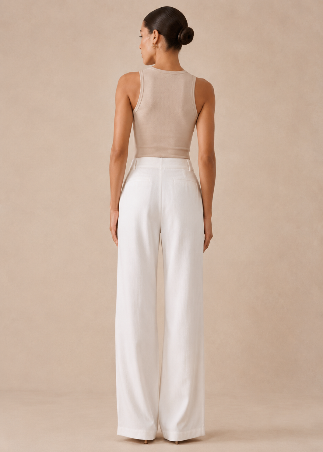 Commuter Drapey Slimming High-Waist Wide-Leg Pants With Pockets Jovera Joyce